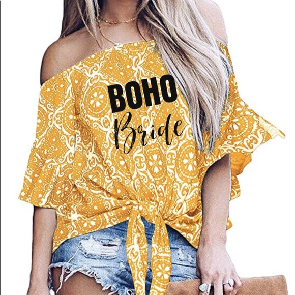 BOHO Bride Soft Off Shoulder Style Top S-XL - Picture 1 of 4